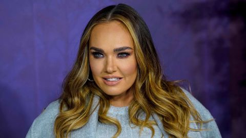 Tamara Ecclestone poses on the red carpet at the European premiere of  "Frozen 2" in London on November 17, 2019.  