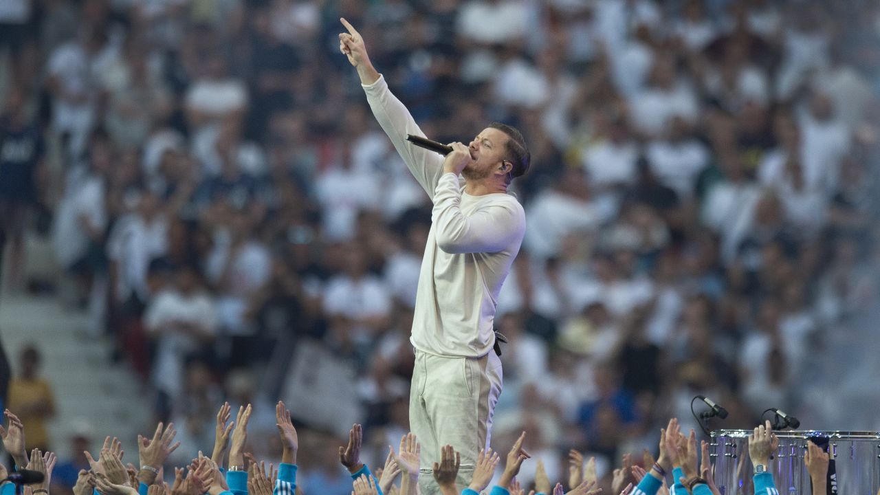 Dan Reynolds performing with Imagine Dragons in June. (Photo by Visionhaus/Getty Images)
