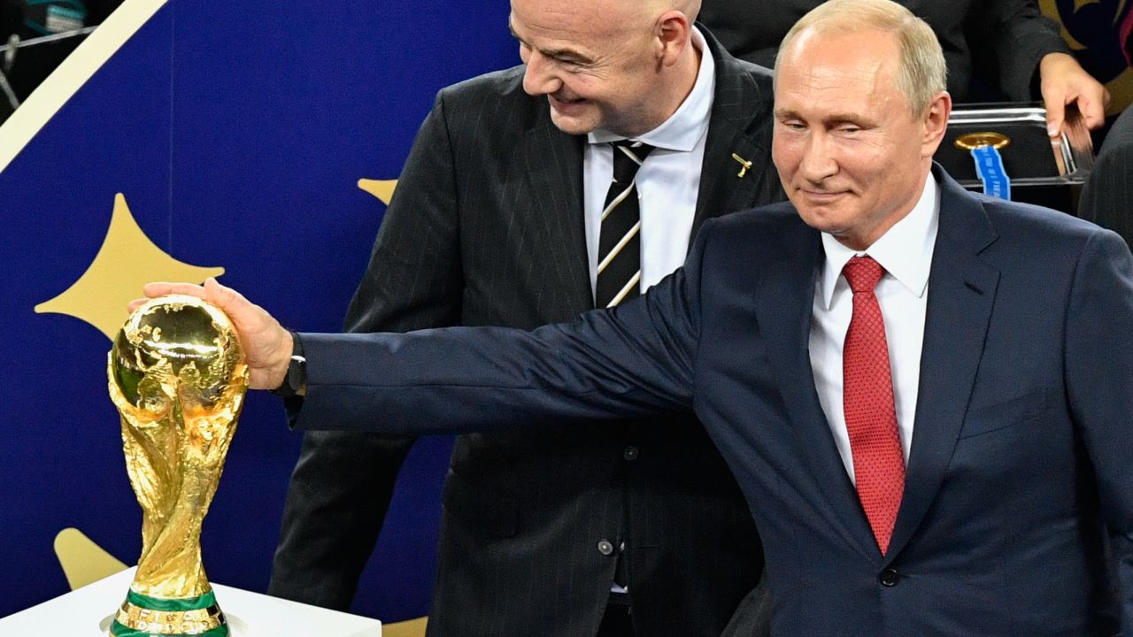 Russian President Vladimir Putin was seen throughout the 2018 World Cup in Russia.