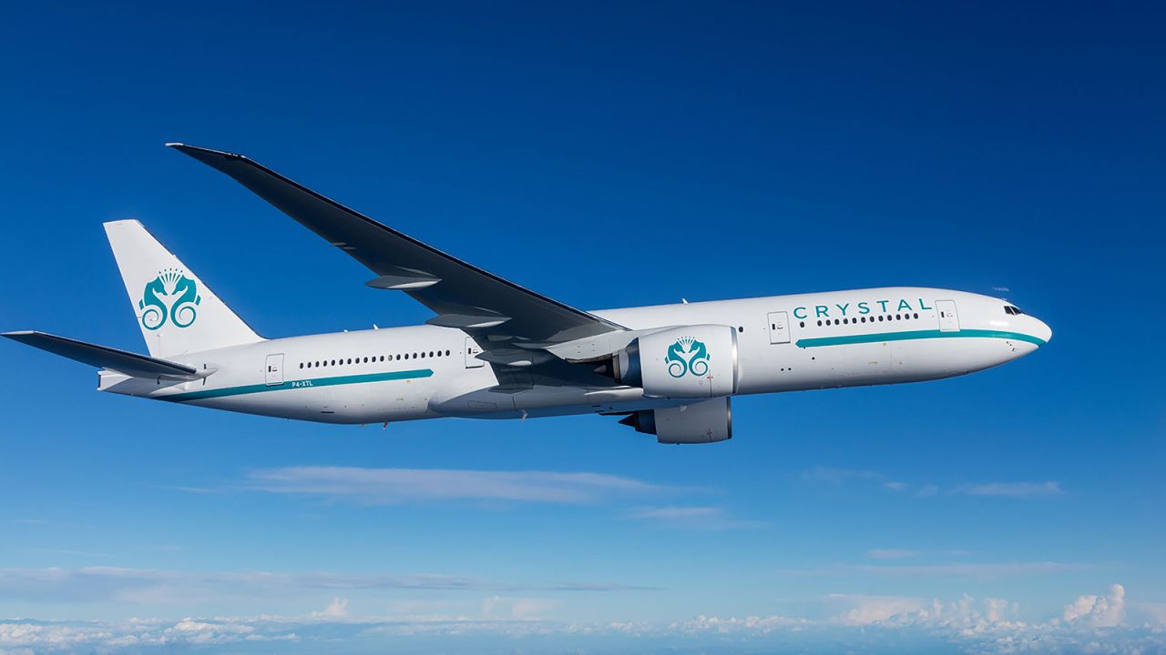 <strong>Crystal Skye: </strong>Crystal Cruises has branched out into flying with nothing less than a Boeing 777, a long-range wide-body jet fitted out with a luxurious cabin.