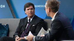 NEW YORK, NY - NOVEMBER 29:  Tucker Carlson, host of "Tucker Carlson Tonight" speaks onstage with Nicholas Carlson at IGNITION: Future of Media at Time Warner Center on November 29, 2017 in New York City.  (Photo by Roy Rochlin/Getty Images)