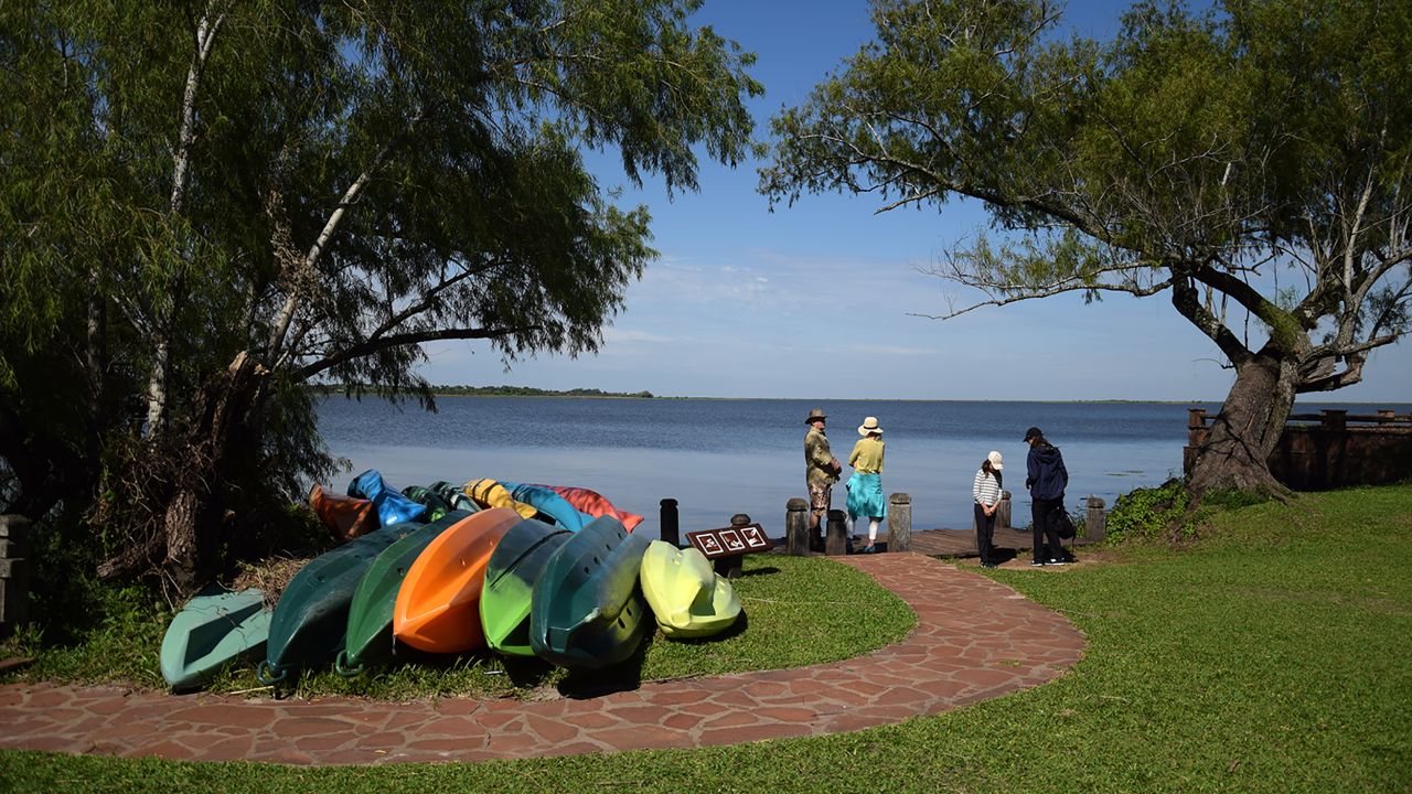 <strong>Paddling along: </strong>The Iberá Lagoon is most easily accessed from the tiny tourist town of Colonia Carlos Pellegrini.