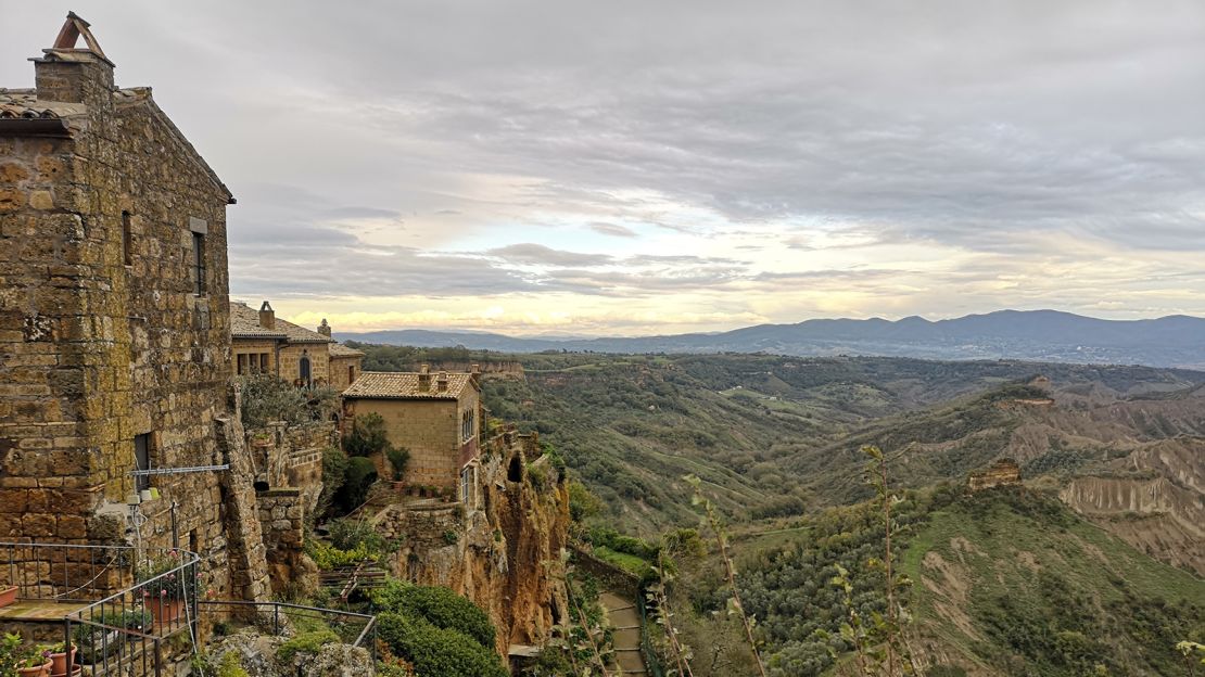 The village used to be a town, but sections of it have fallen into the abyss due to erosion