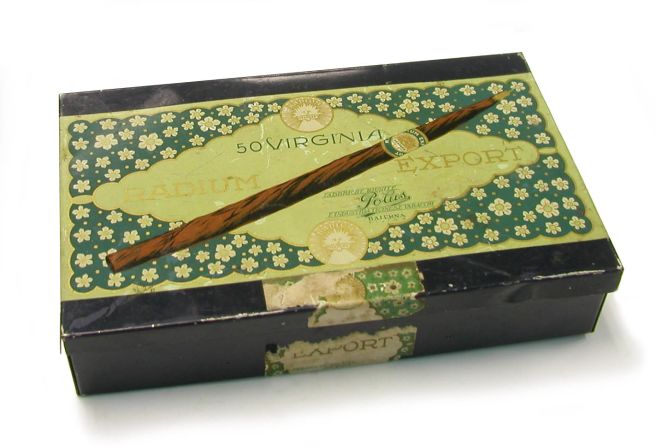 These radium cigars, not containing any radium, were produced by the Polus tobacco company in Balerna, Switzerland. <br />