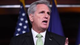 House Minority Leader Kevin McCarthy, Republican of California, holds a press conference on Capitol Hill in Washington, DC, December 10, 2019.