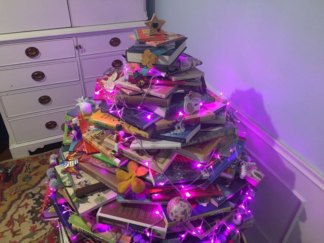 Writer Vanessa McGrady's "book tree."