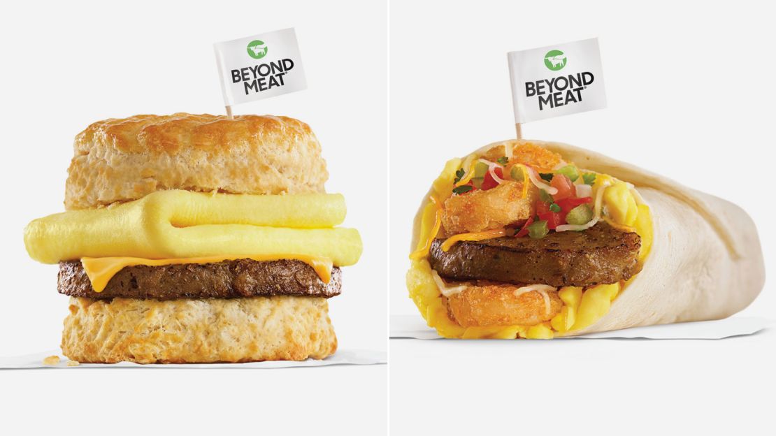 Carl's Jr. will sell Beyond Meat products at breakfast. 