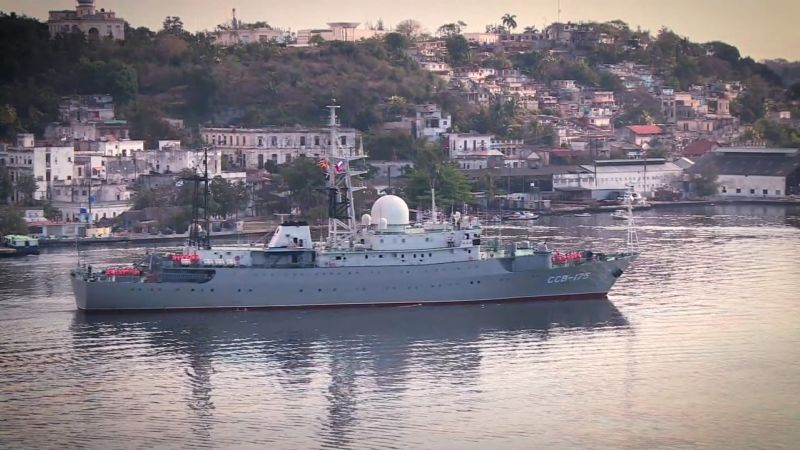 Infamous Russian spy ship, The Viktor Leonov, seen off East Coast according to United States Coast Guard | CNN Politics