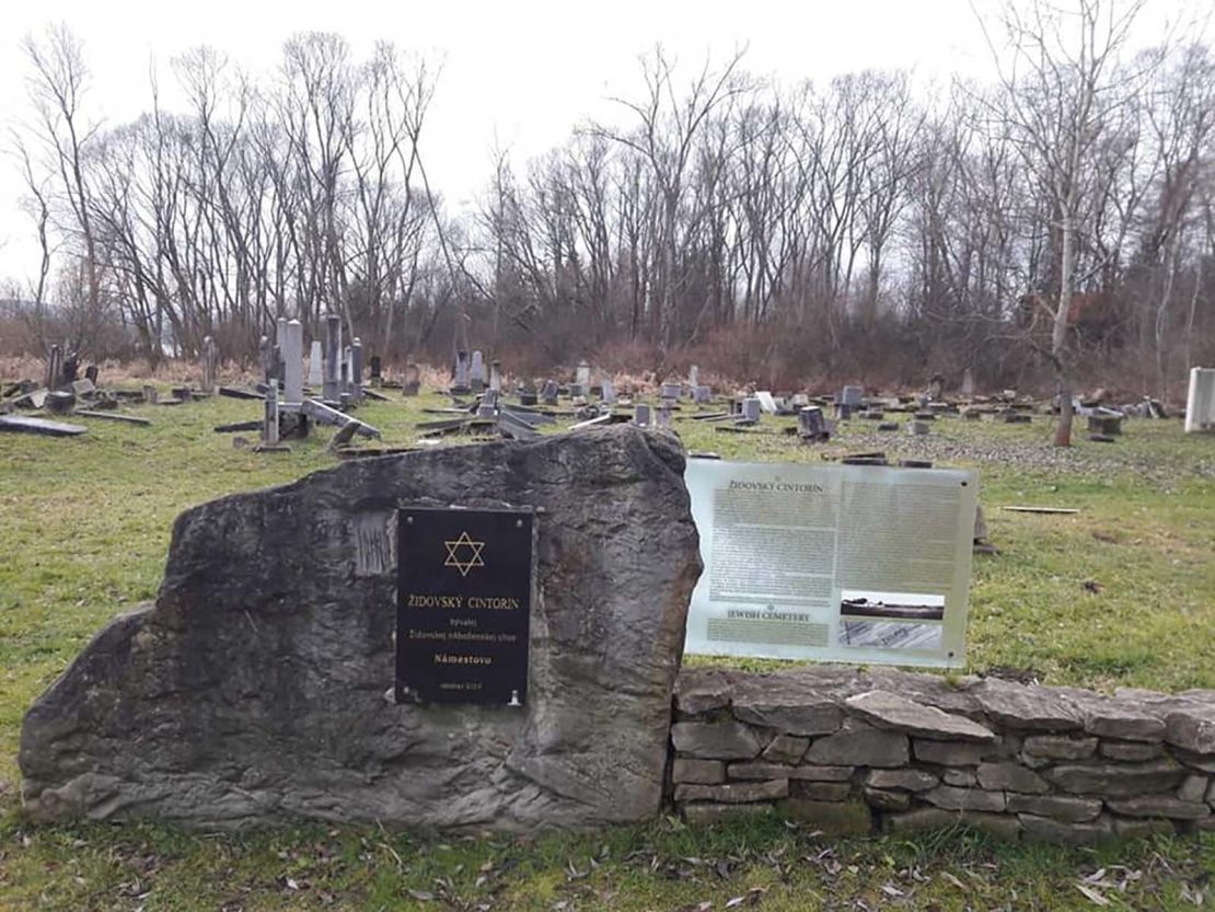 Jewish gravestones and monuments were vandalized at the cemetery.