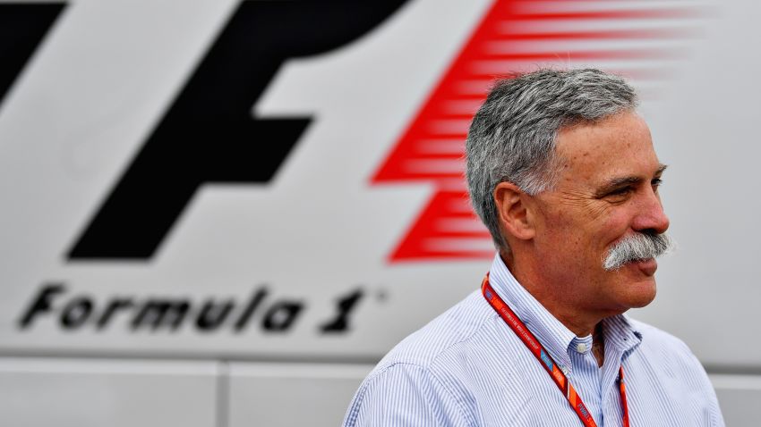 NORTHAMPTON, ENGLAND - JULY 14: Chase Carey, CEO and Executive Chairman of the Formula One Group looks on in the Paddock during practice for the Formula One Grand Prix of Great Britain at Silverstone on July 14, 2017 in Northampton, England. (Photo by Dan Mullan/Getty Images)