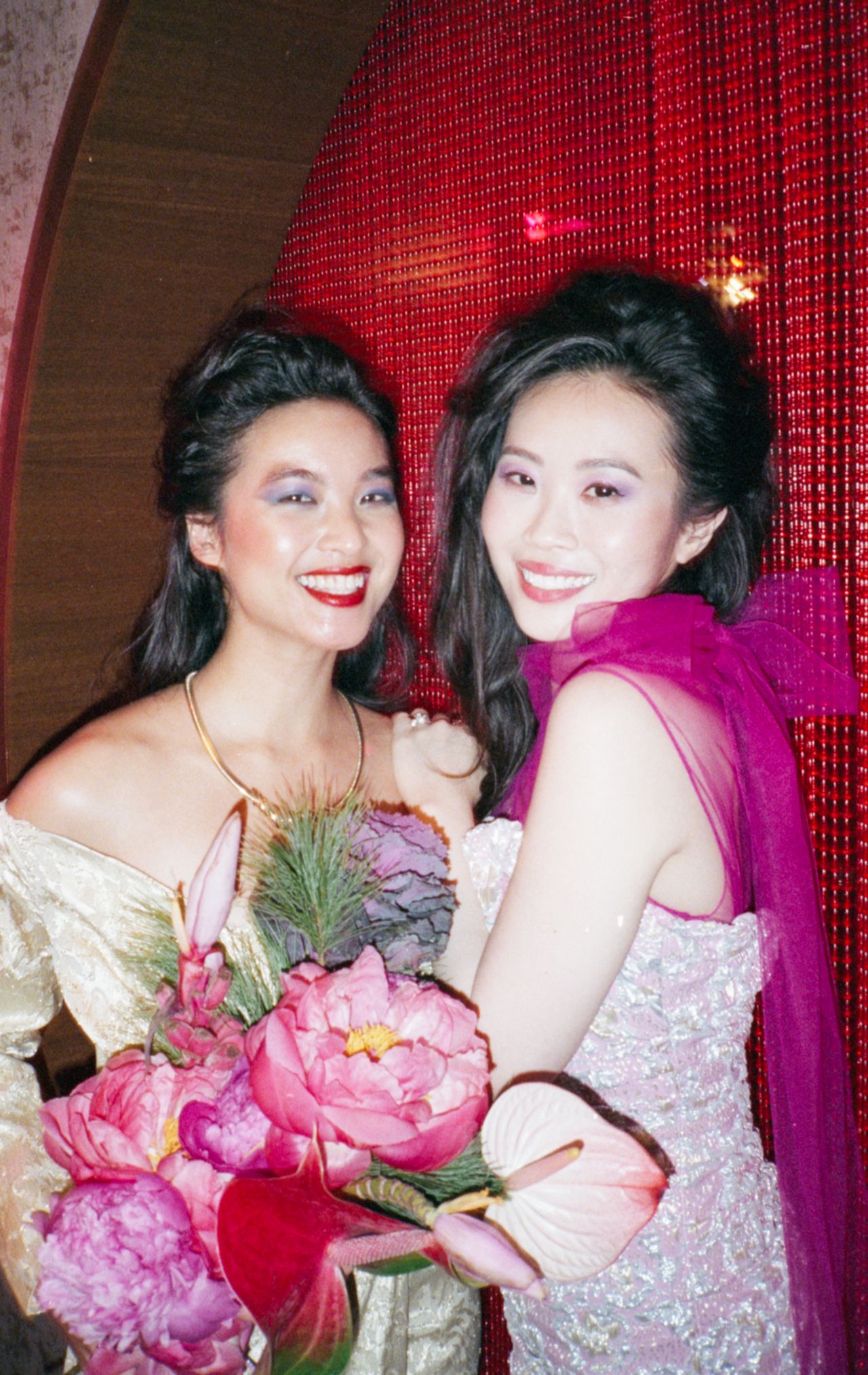 Chai's wedding photos exude the merriment of a typical Singaporean wedding.