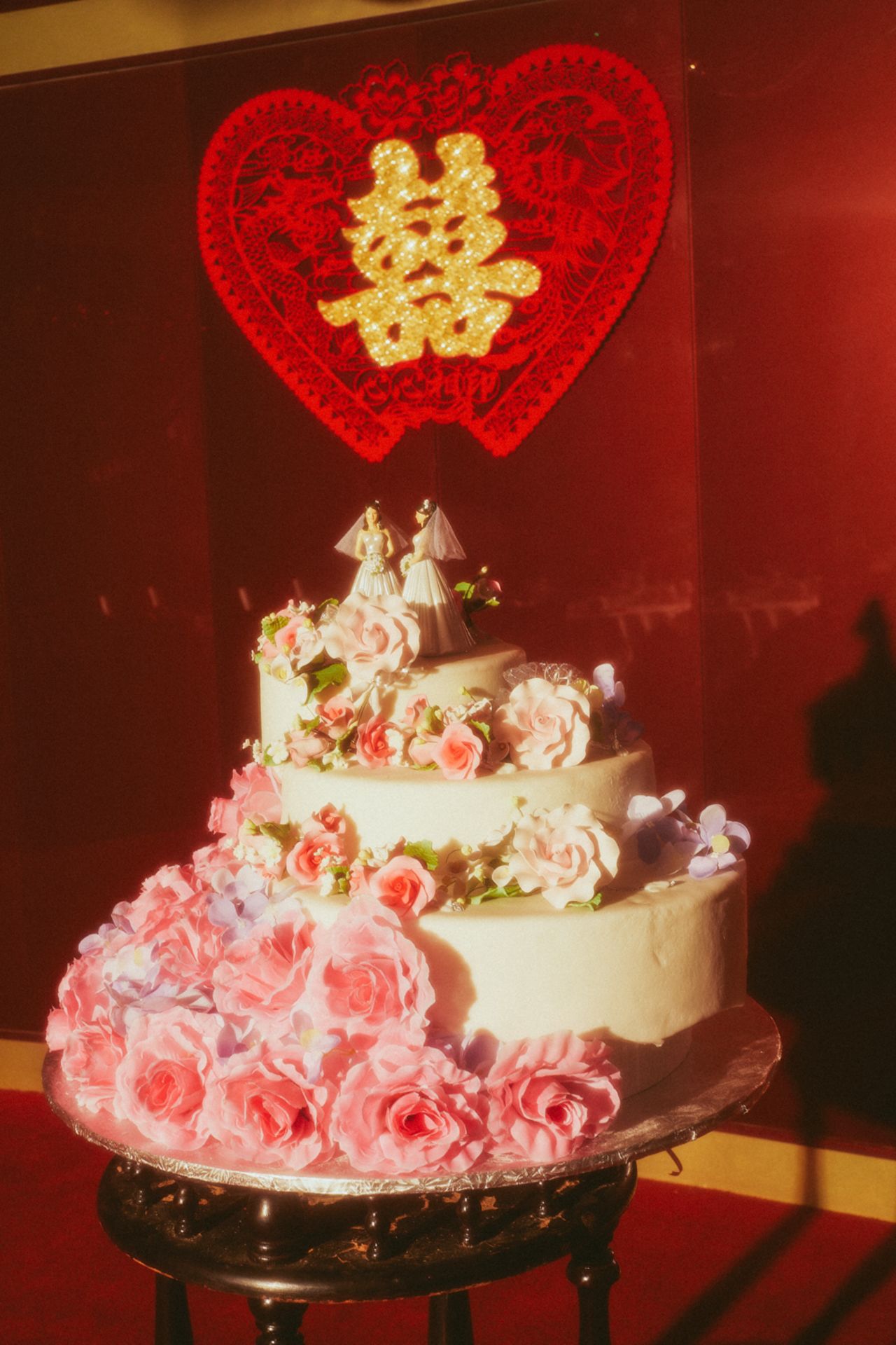 But they aren't images from a real wedding.