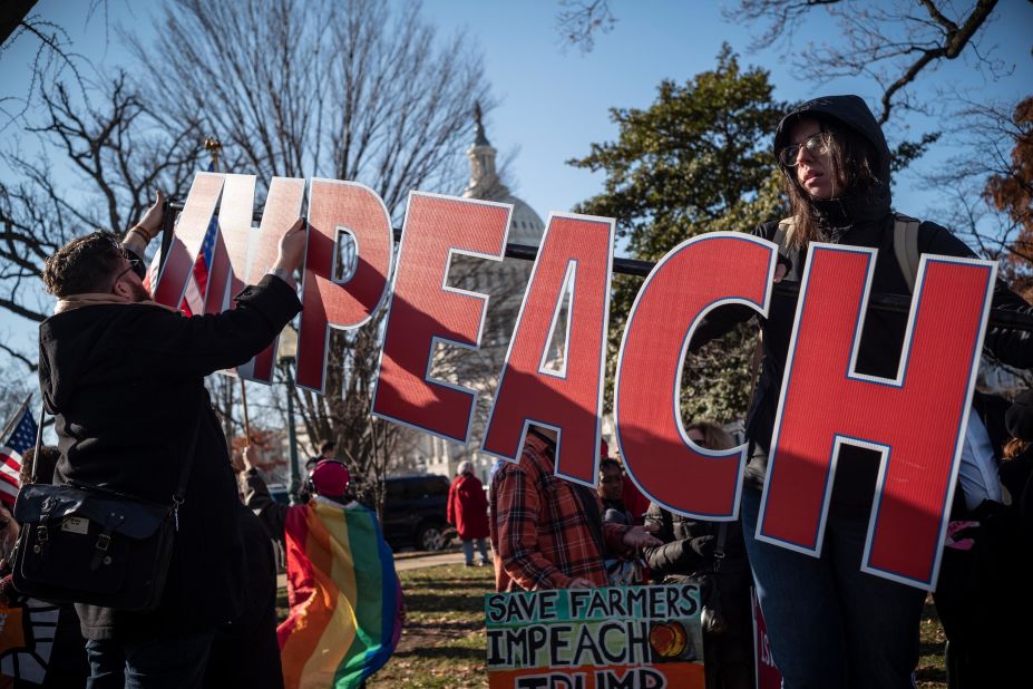 A pro-impeachment rally is held on the Capitol grounds.