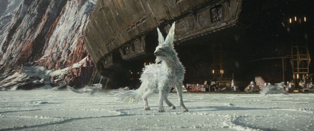 Crystal foxes, known as vulptices, were designed with their habitat in mind. They live on the harsh mineral world Crait and were inspired by Arctic foxes. They have fur encrusted with crystals and sound like chandeliers when they run. 