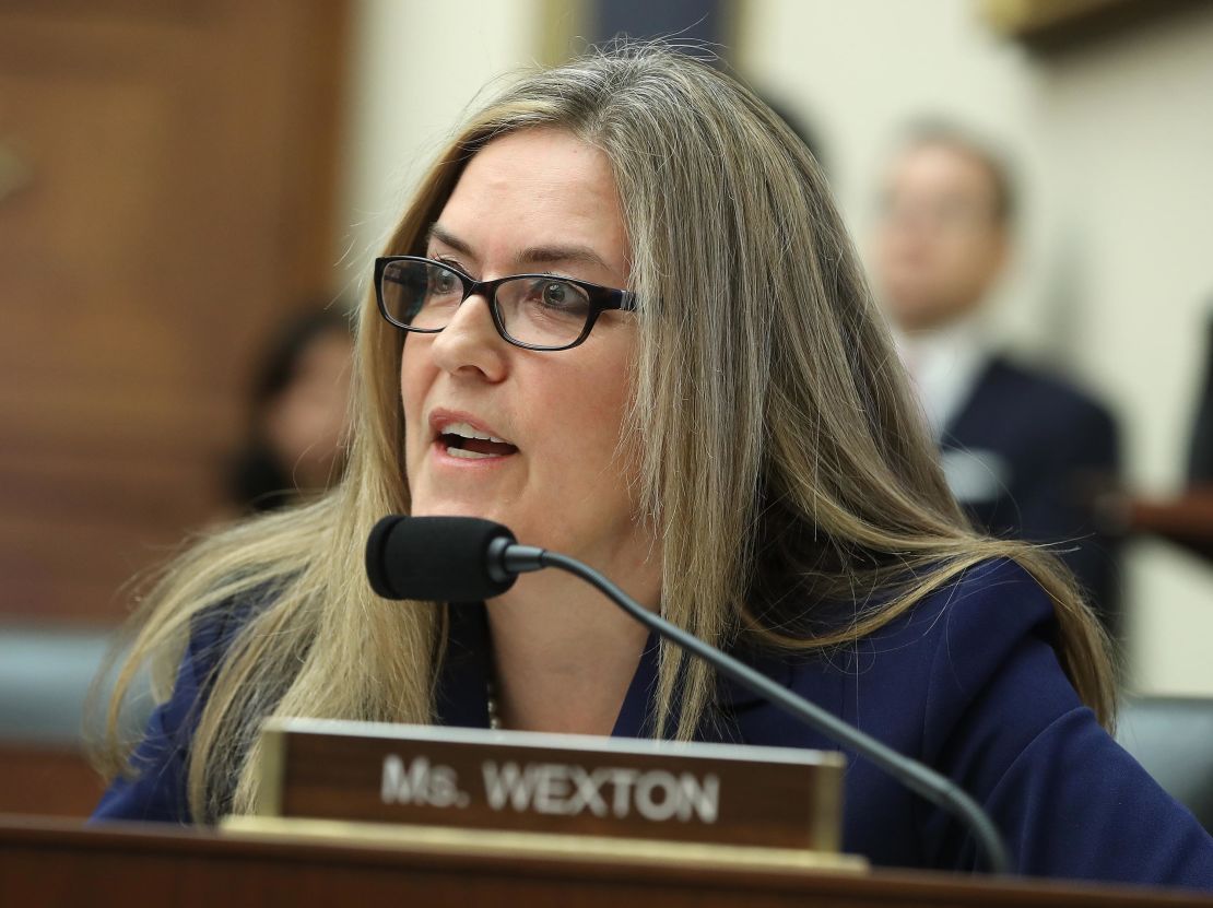 Rep. Jennifer Wexton, a Democrat from Virginia questions, speaks during a hearing on Capitol Hill in Washington, DC in May 2019. 