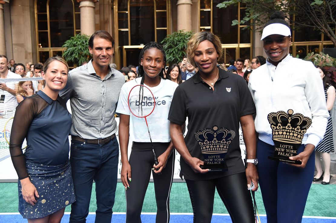 Coco Gauff, left,  and Serena Williams, pictured in New York City in August, are now gearing up for the first Grand Slam tournament of the season.