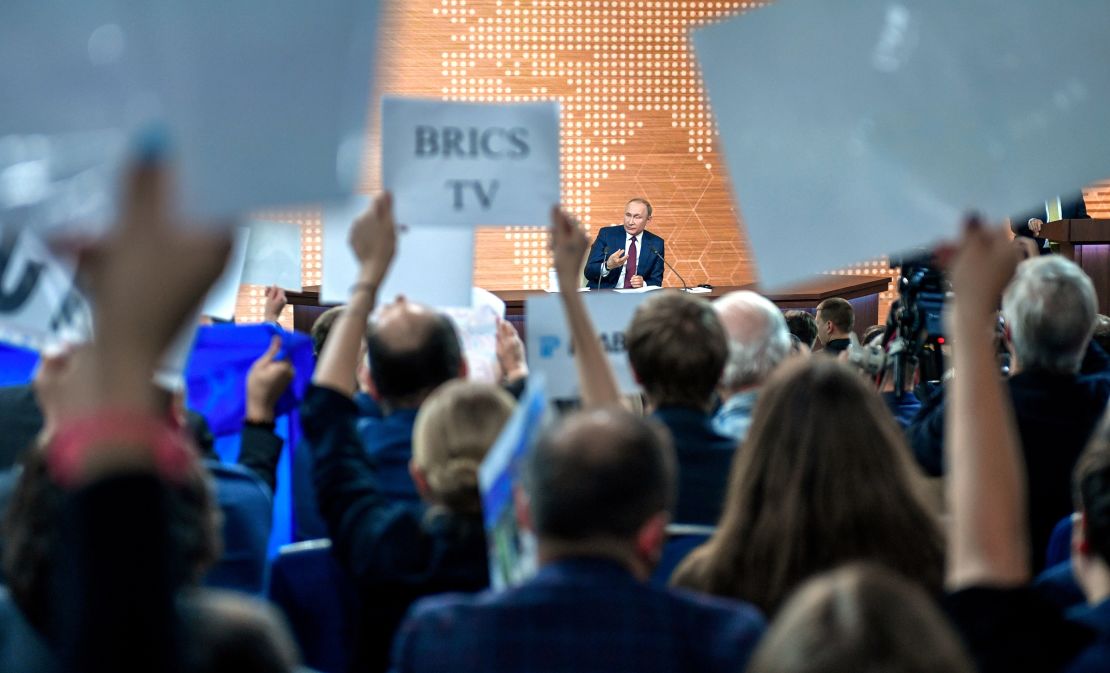 Much of Putin's press conference was devoted to relatively narrow domestic issues.