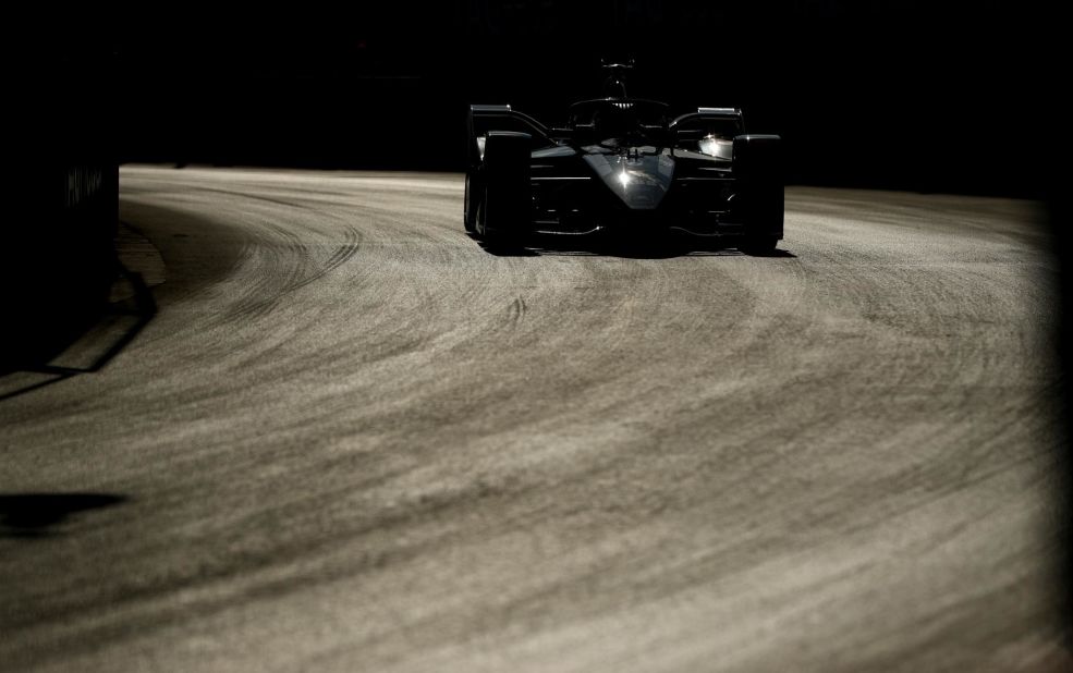 Nico Müller of Switzerland turns a corner in Diriyah.