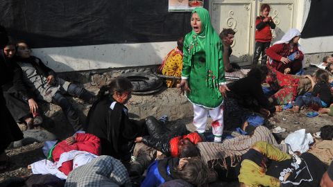 Tarana Akbari, 12, screams after a suicide bomber attacked the Abul Fazel Shrine in Kabul, Afghanistan, in December 2011. <a href="https://www.cnn.com/2011/12/06/world/asia/afghanistan-violence-analysis/index.html" target="_blank">Twin bomb blasts</a> killed dozens of Afghan people on the holy day of Ashura.