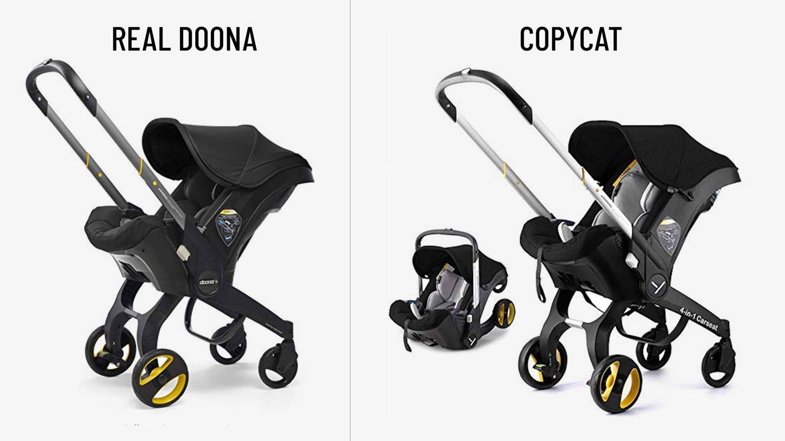 Car seat stroller takes on travel woes