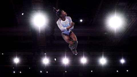 American Simone Biles competes on the floor exercise at the World Gymnastics Championships in October 2019. Biles won yet another gold in the individual all-around. It was <a href="https://www.cnn.com/2019/10/13/sport/simone-biles-world-medals-scli-spt-intl/index.html" target="_blank">her 25th career medal at the World Championships.</a> During this year's competition, Biles also <a href="https://www.cnn.com/2019/10/05/us/simone-biles-world-championships-elements-named-trnd/index.html" target="_blank">nailed two moves</a> that will be named after her.