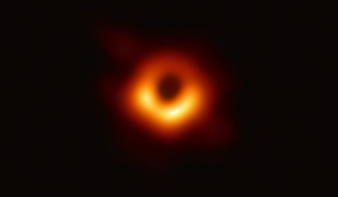 Researchers at the National Science Foundation announced in April 2019 that this is <a href="https://www.cnn.com/2019/04/10/world/black-hole-photo-scn/index.html" target="_blank">the first-ever picture of a black hole.</a> The black hole is in the center of M87, a massive galaxy near the Virgo galaxy cluster 55 million light-years from Earth. It has a mass that is 6.5 billion times that of our sun.