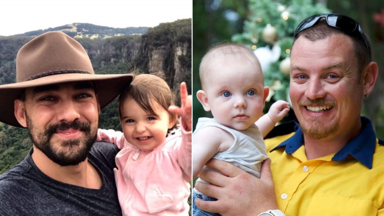 Firefighters Andrew O'Dwyer (left) and Geoffrey Keaton (right) died during firefighting operations as bushfires ravage New South Wales.