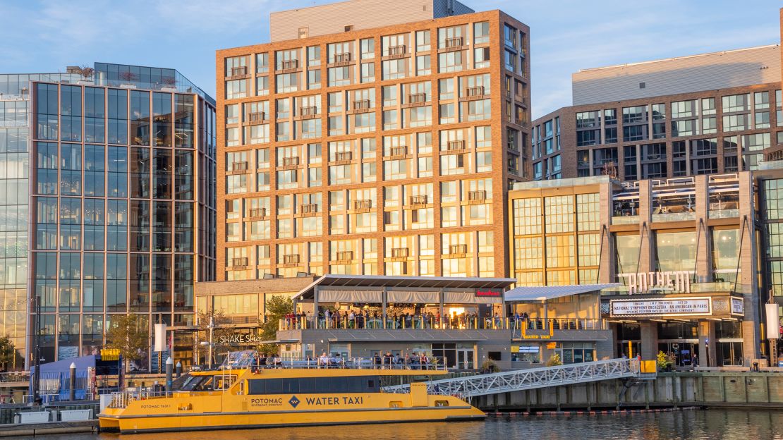 The Wharf riverfront development project is attracting dining, hotels and visitors.