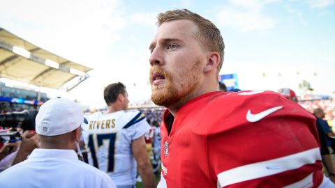 C.J. Beathard plays for the San Francisco 49ers 