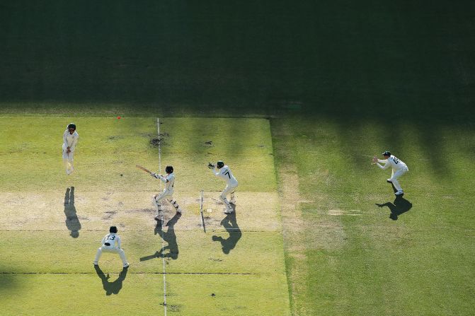 BJ Watling of New Zealand bats during a cricket match against Australia in Perth on December 15.