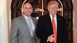 David Correia pictured with then-candidate Donald Trump at an October 2016 fundraiser.