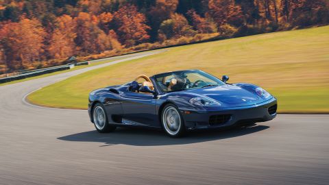 More than half of the aluminum-bodied Ferrari 360s sold were convertibles.