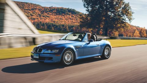 The BMW M Roadster is the much more affordable convertible sibling to the M Coupe.