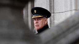 Britain's Prince Andrew, Duke of York, is facing growing calls to give evidence in the case of Jeffrey Epstein. (Photo by JOHN THYS/AFP)