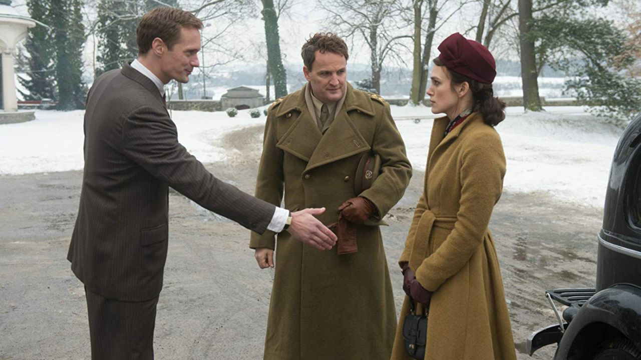 <strong>"The Aftermath"</strong>: Keira Knightley stars as a woman who rejoins her British officer husband, portrayed by  Jason Clarke, in Hamburg after World War II to learn they will be sharing a home with the former owner, a German widower played by Alexander Skarsgård. <strong>(HBO Now) </strong>