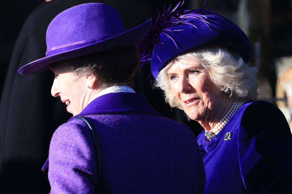 Princess Anne and Camilla, Duchess of Cornwall, on Wednesday. 