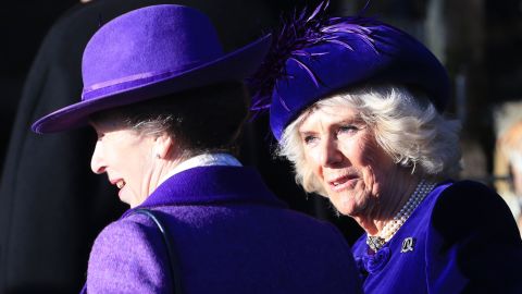 Princess Anne and Camilla, Duchess of Cornwall, on Wednesday. 
