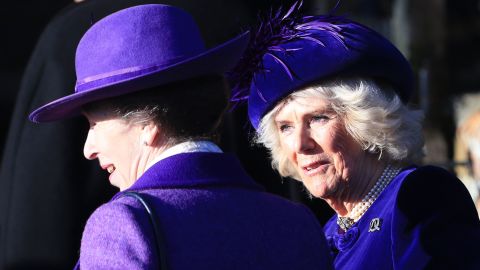 Princess Anne and Camilla, Duchess of Cornwall, on Wednesday.