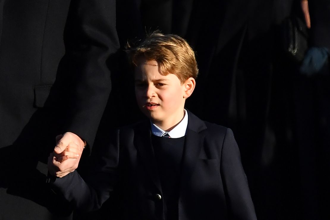 It was the first appearance for six-year-old Prince George at the royal family's traditional Christmas Day service.