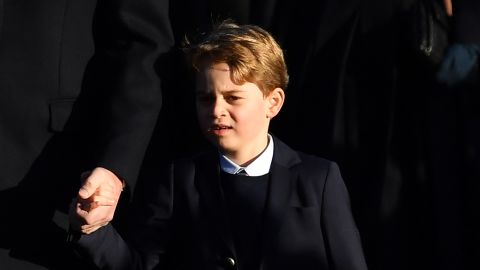 It was the first appearance for six-year-old Prince George at the royal family's traditional Christmas Day service.