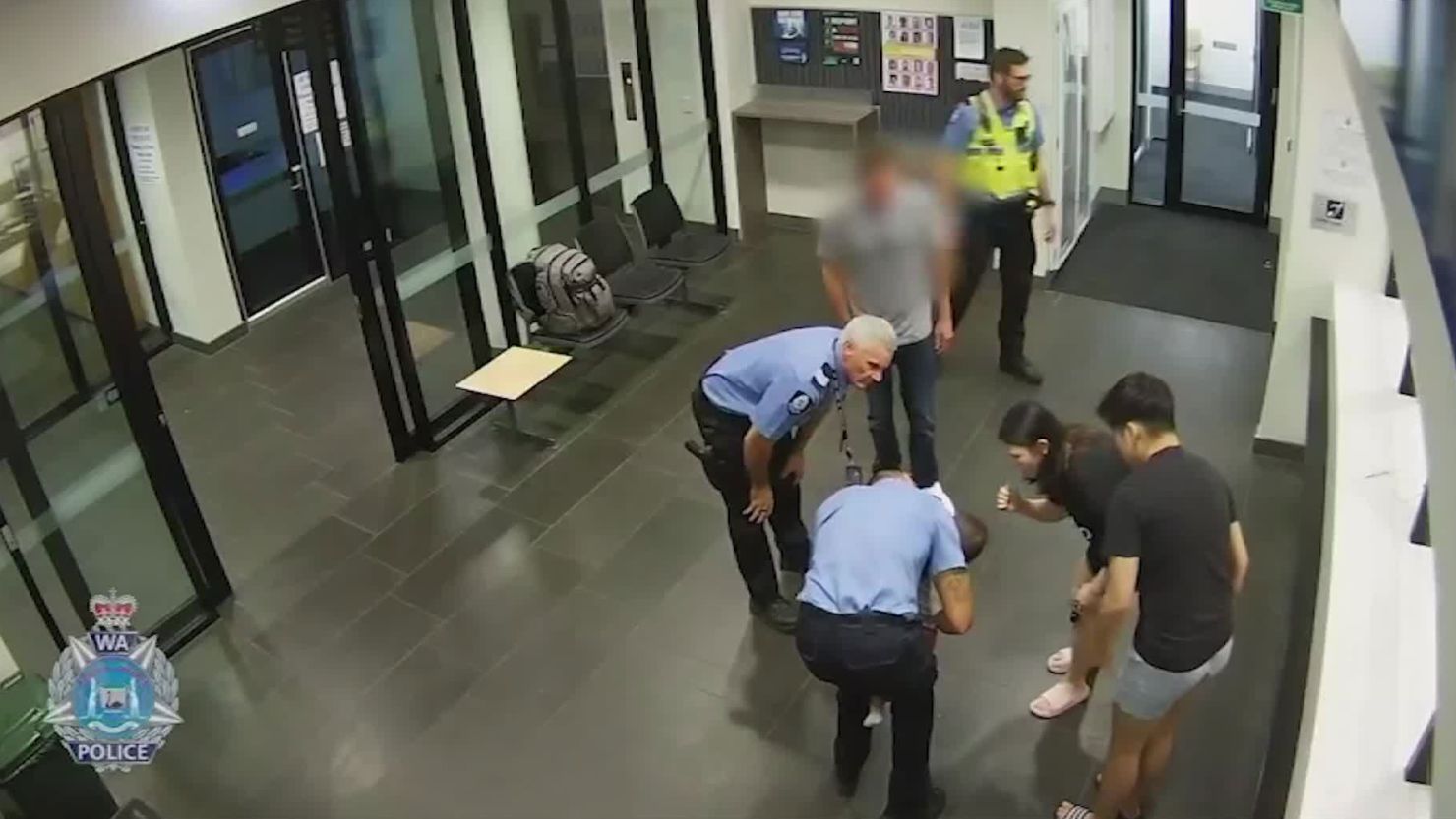 australia choking baby rescue
