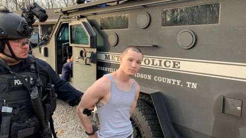 Michael D. Mosley was in a house by himself when police apprehended him.
