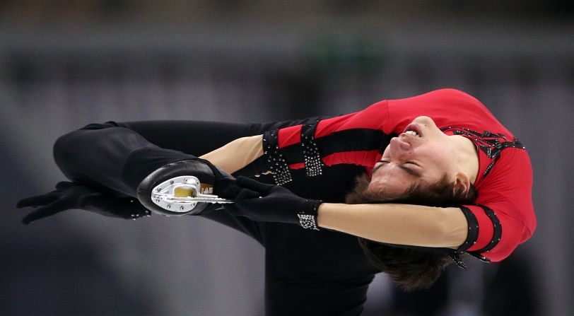 Petr Gumennik performs during the men's single skating portion of the 2020 Russian Figure Skating Championships in Krasnoyarsk, Russia, on Thursday, December 26.