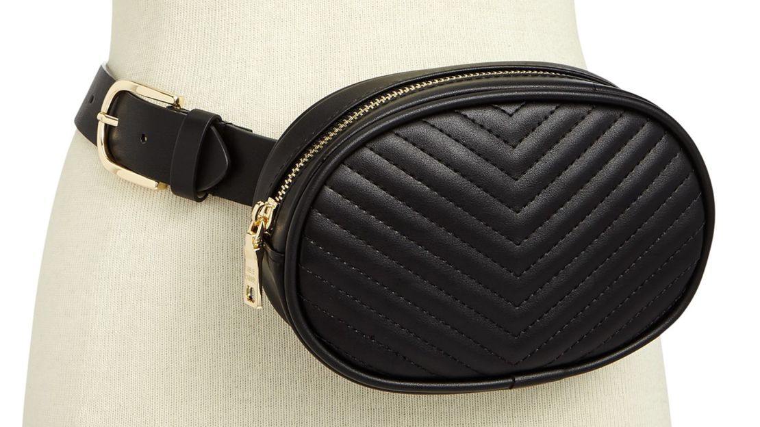 underscored fanny packs steve madden chevron