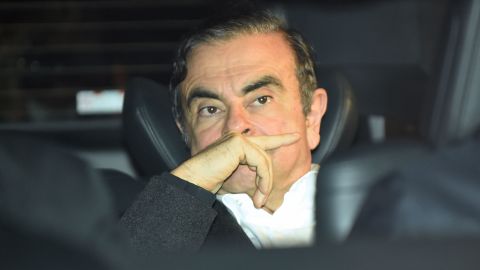Former Nissan chairman Carlos Ghosn leaves his lawyers' offices in Tokyo on March 6, 2019. 