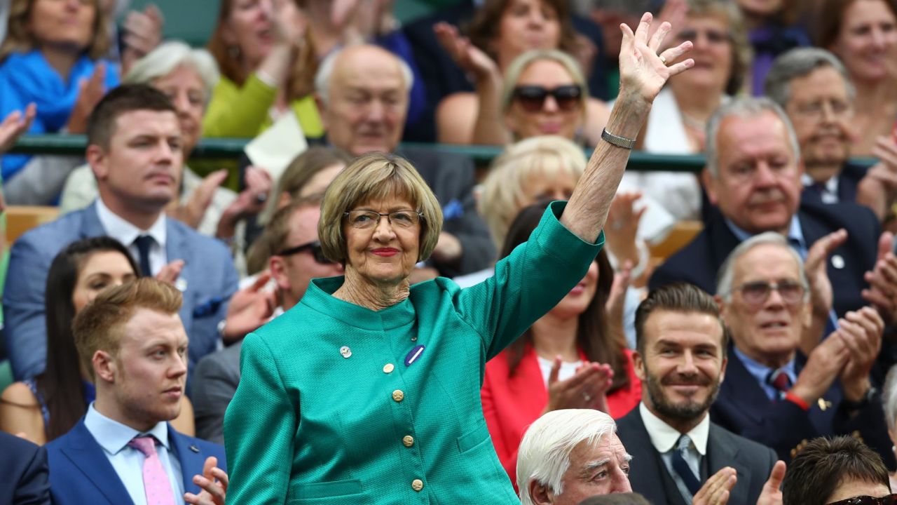 Court is announced to the crowd on day six of the Wimbledon Lawn Tennis Championships in 2016.