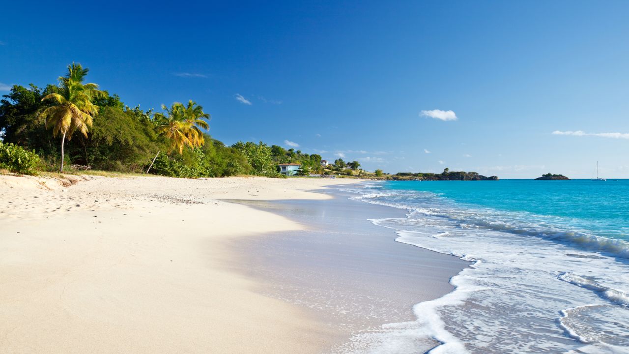 Antigua is known for an incredible array of beaches, including Turners Beach above.