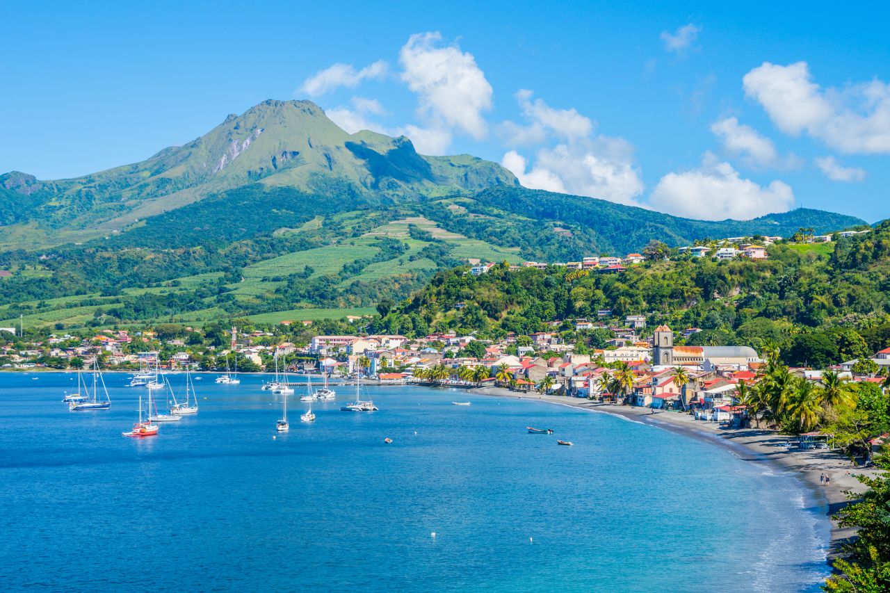 Mount Pelée is a volcano in northern Martinique.