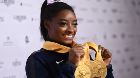 Simone Biles has won no less than 19 world championship gold medals during her short career.