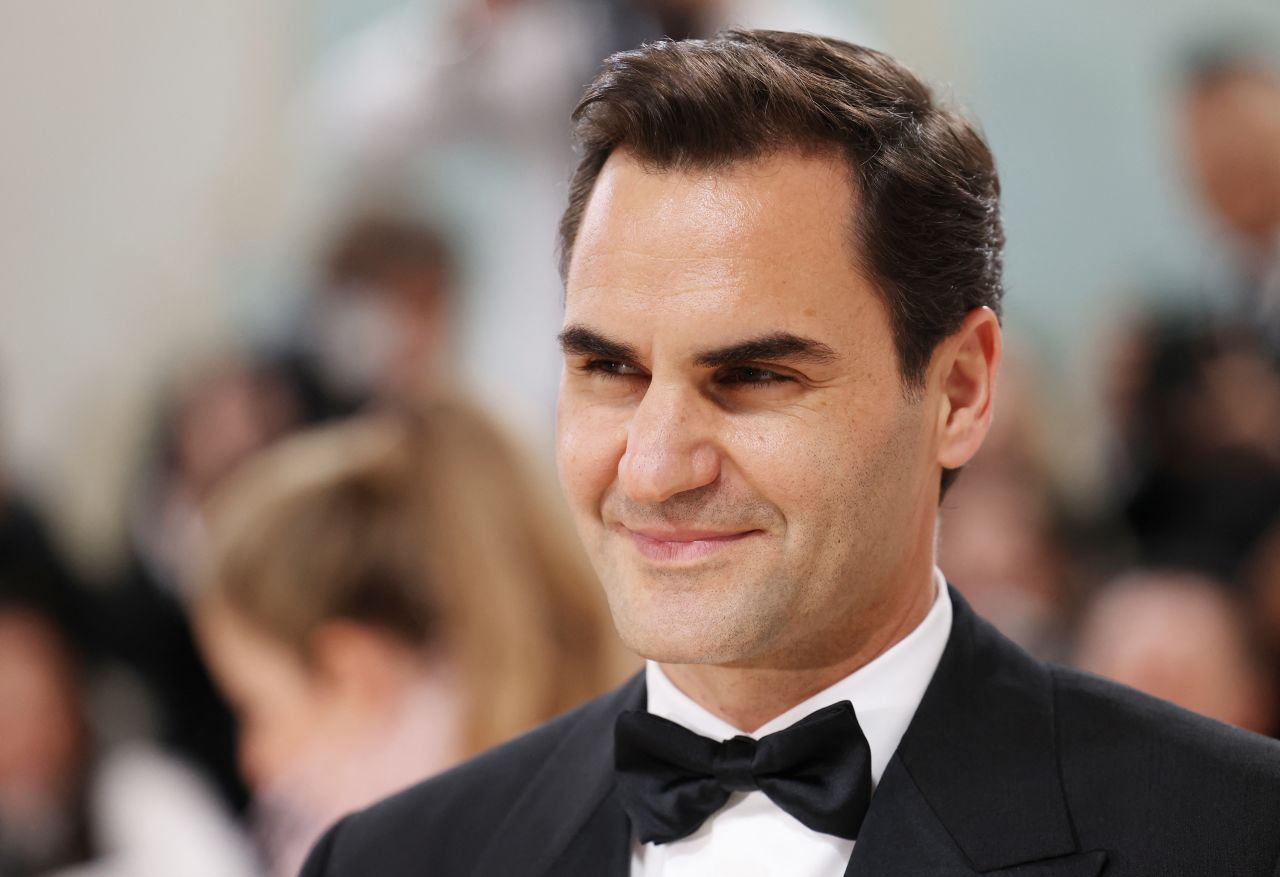 Roger?Federer?arrives at the Met Gala on May 1 in New York City.